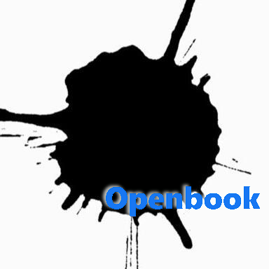Una macchia con la scritta openbook